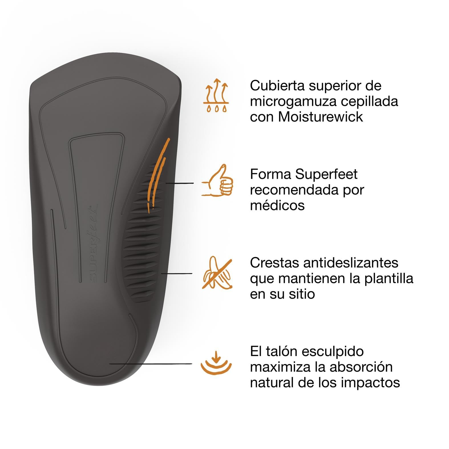 Superfeet - Plantillas Casual Easyfit para Hombre - Plantillas Ortopédicas para Zapatos de Hombre - Plantillas Anti-Fatiga para Zapatos de Vestir - EU 39 – 41 | Plantillas Anti-Fatiga para Zapatos de Hombre, Soporte del Arco sin Recortar, Comodidad Durade