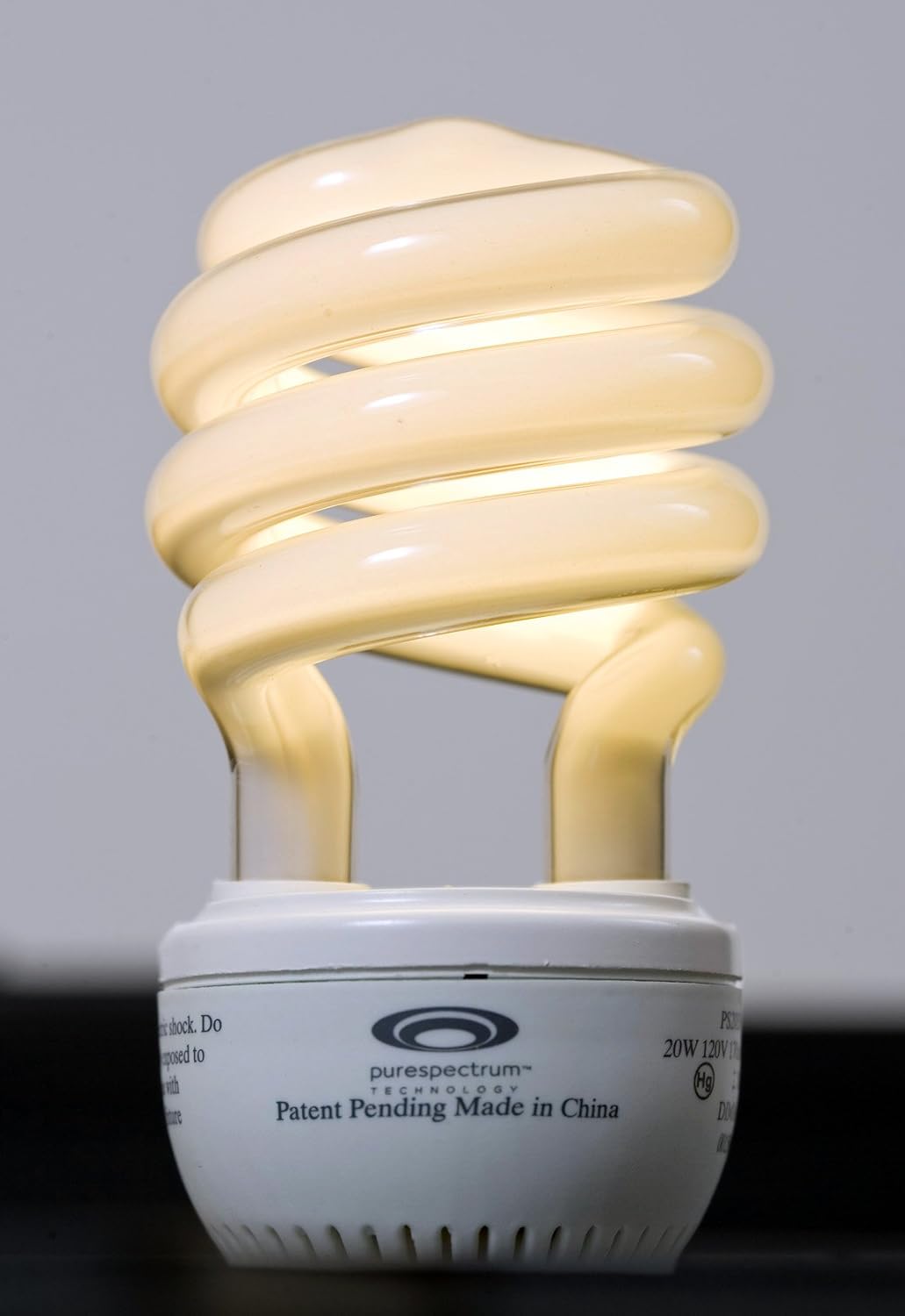 PureSpectrum 20W Fully Dimmable Spiral CFL (Case of 30) 2700K 6000 Hours (75W Equivalent)