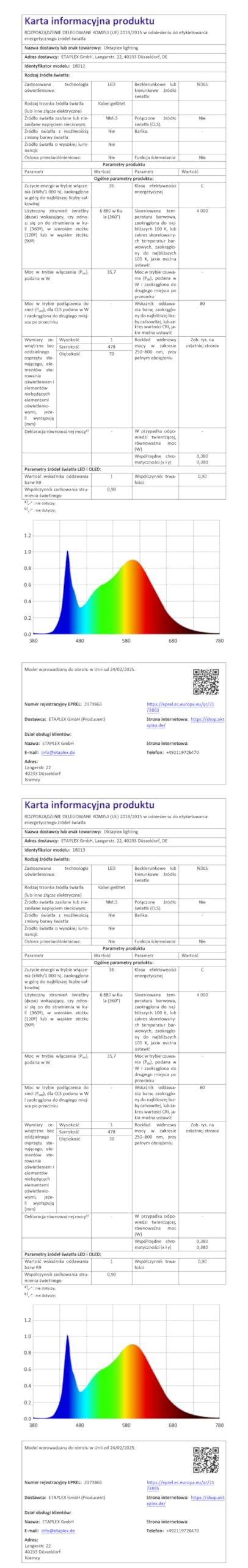 Oktaplex biurowa lampa stojąca Lyse ściemniana z czujnikiem neutralna biel 4000 K aluminiowa lampa stojąca 10400 lm światło dzienne reflektor sufitowy biały 80 W