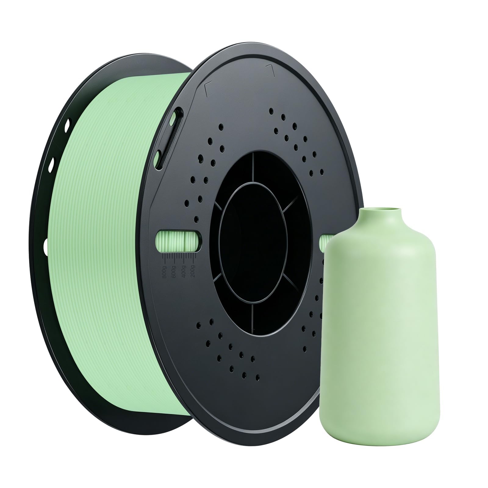 Kingroon Matte PLA Filament 1.75mm 3D Printer Filament Matte Green 1kg Dimensional Accuracy +/- 0.02 mm