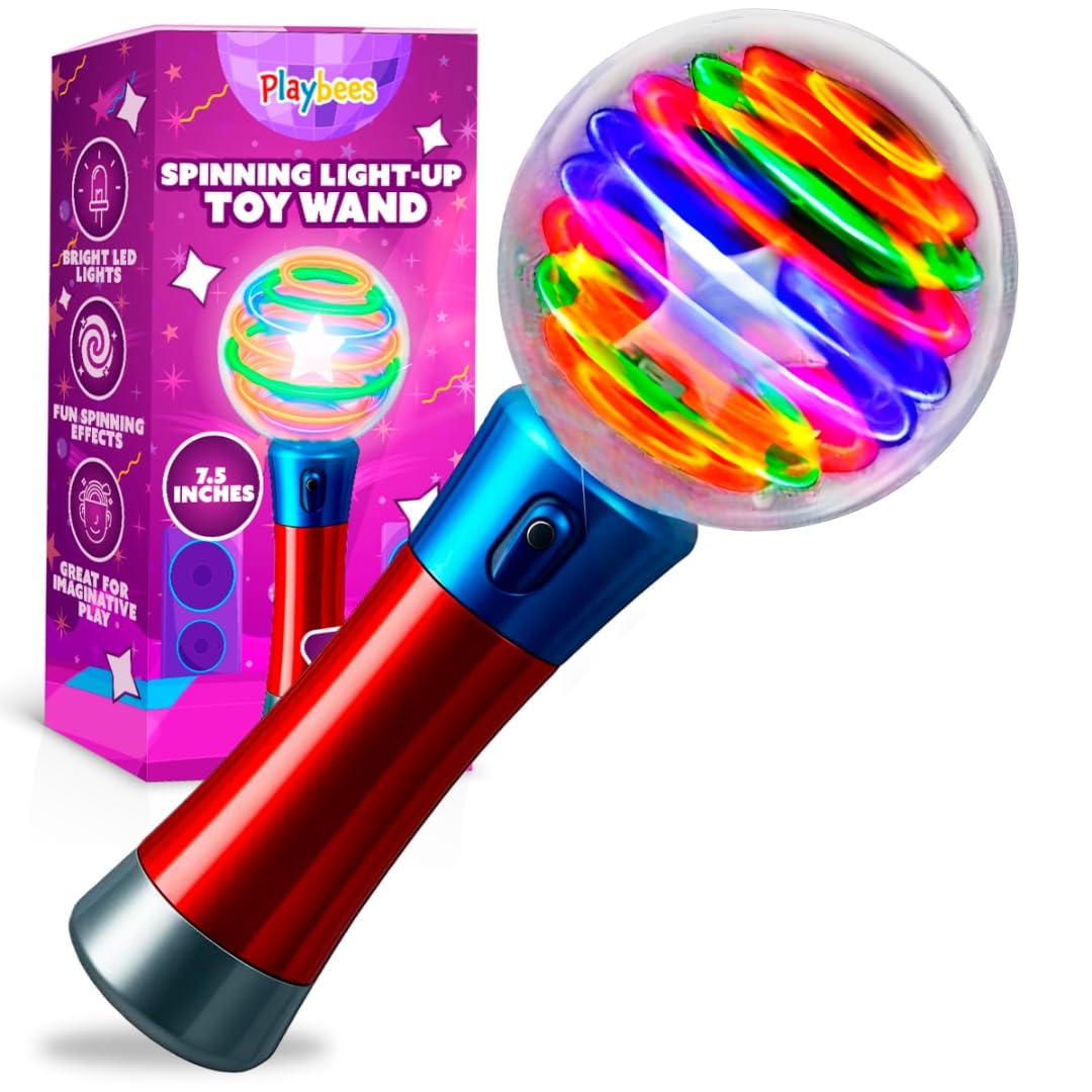 Amazon.com: Playbees Light Up Spinning Wand – Magic LED Flashing