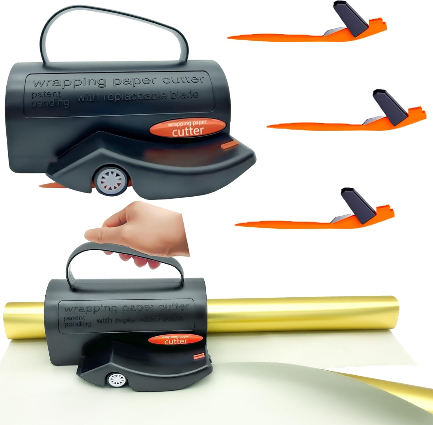 Wrapping Paper Cutter,Christmas Gift Wrapping Paper Roll