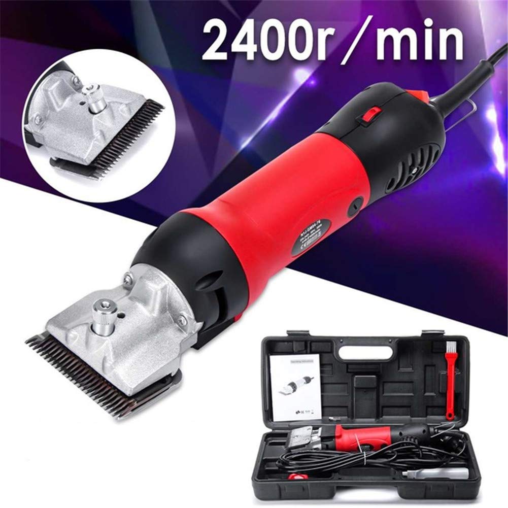 Profesional Maquina de Esquilar para Caballo, Esquiladora Caballos 450W & 6 Velocidades Ajustables Eléctrica Maquinilla Cortapelos para Animales de Granja Grandes, Cuidado del Caballo