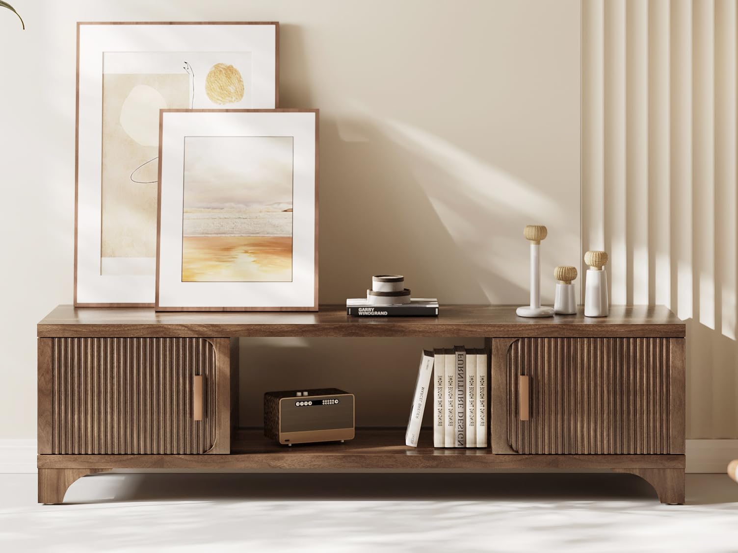 Amazon.com: GOUUN Mid Century Modern TV Stands for 55/60/65 Inch