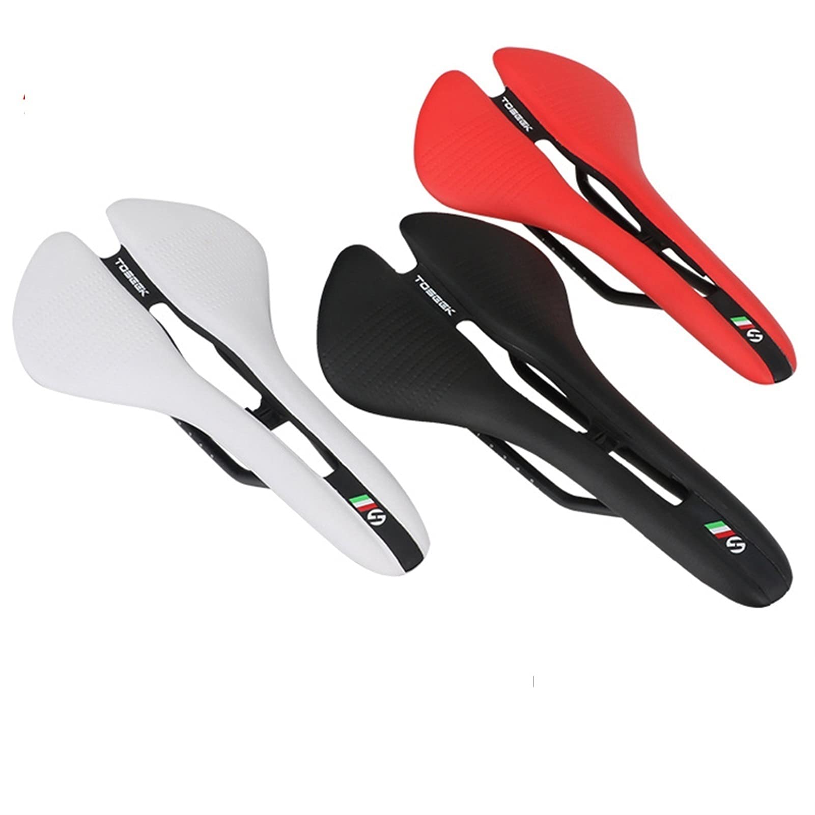 Sella Bici Comoda,Sella Bici MTB Bicycle Saddle Road Bike Ultralight Racing Seat Hollow Ergonomic Design Sedile Sedile Sella per Biciclette Bike Saddle