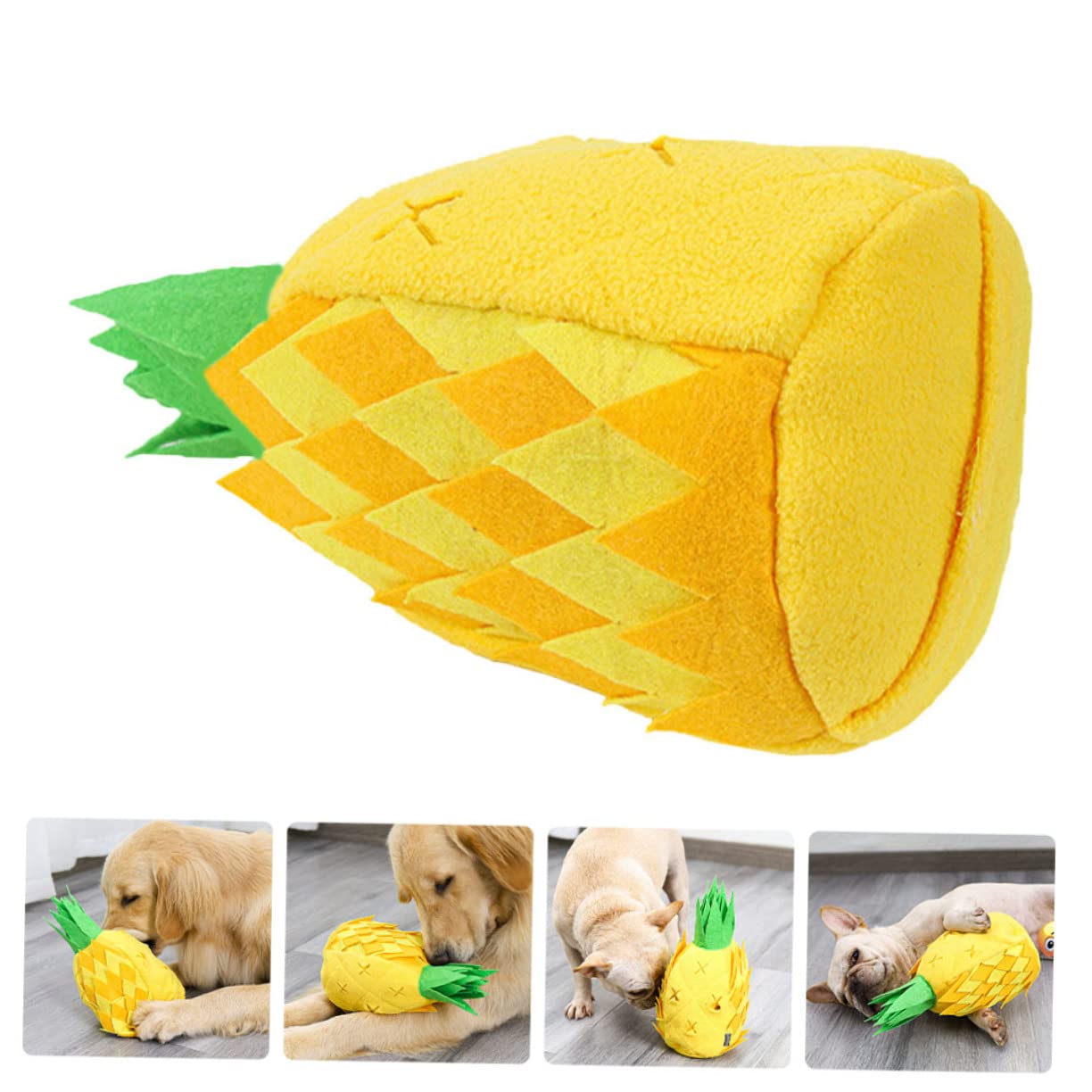 BESPORTBLE Jouet Éducatif Ananas pour Chiens Jouet De Reniflement pour Chiots Stimule Intelligence Et pour Friandises