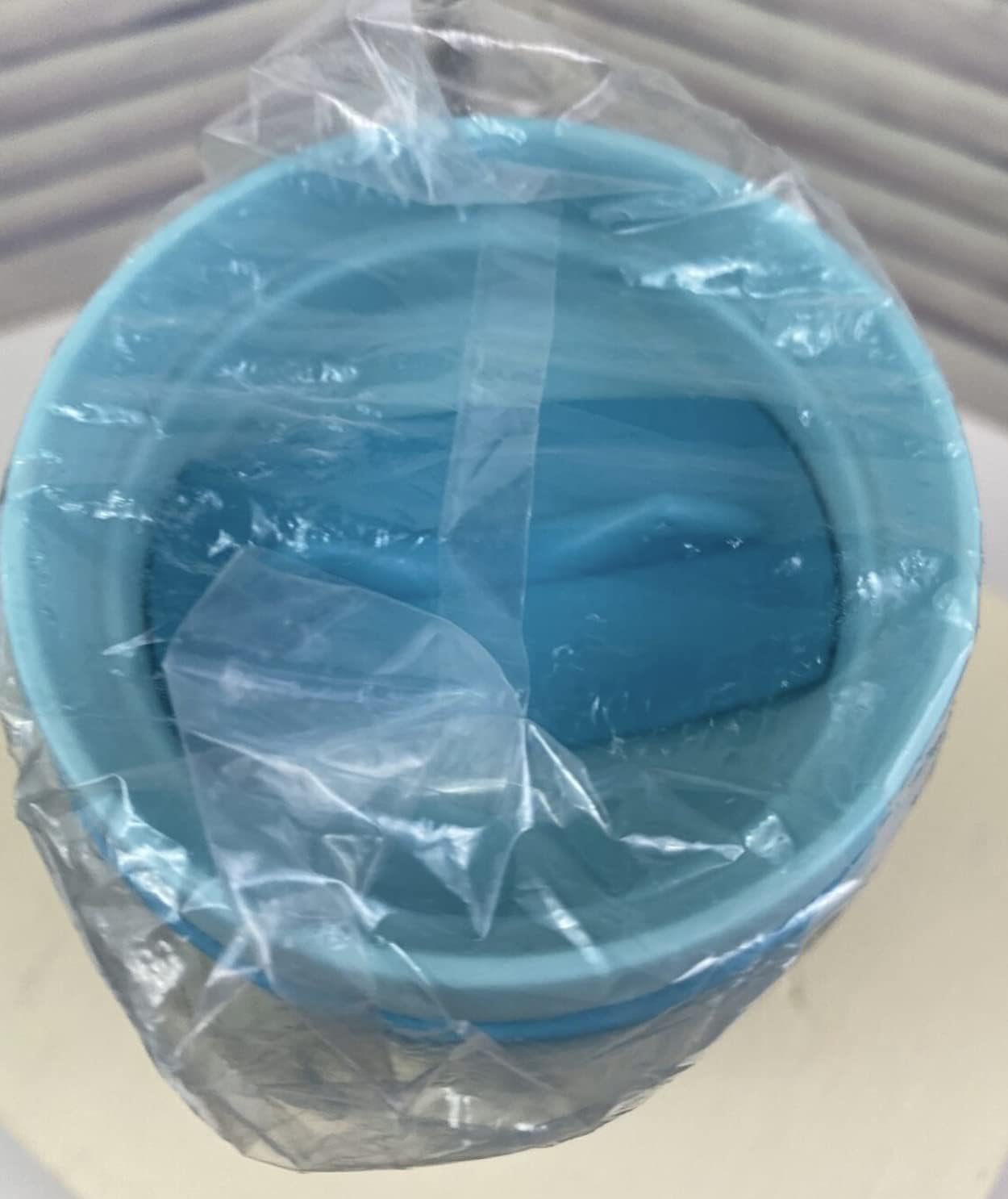 Tupperware Insulated Commuter Mug Caribbean Blue 16 Ounce