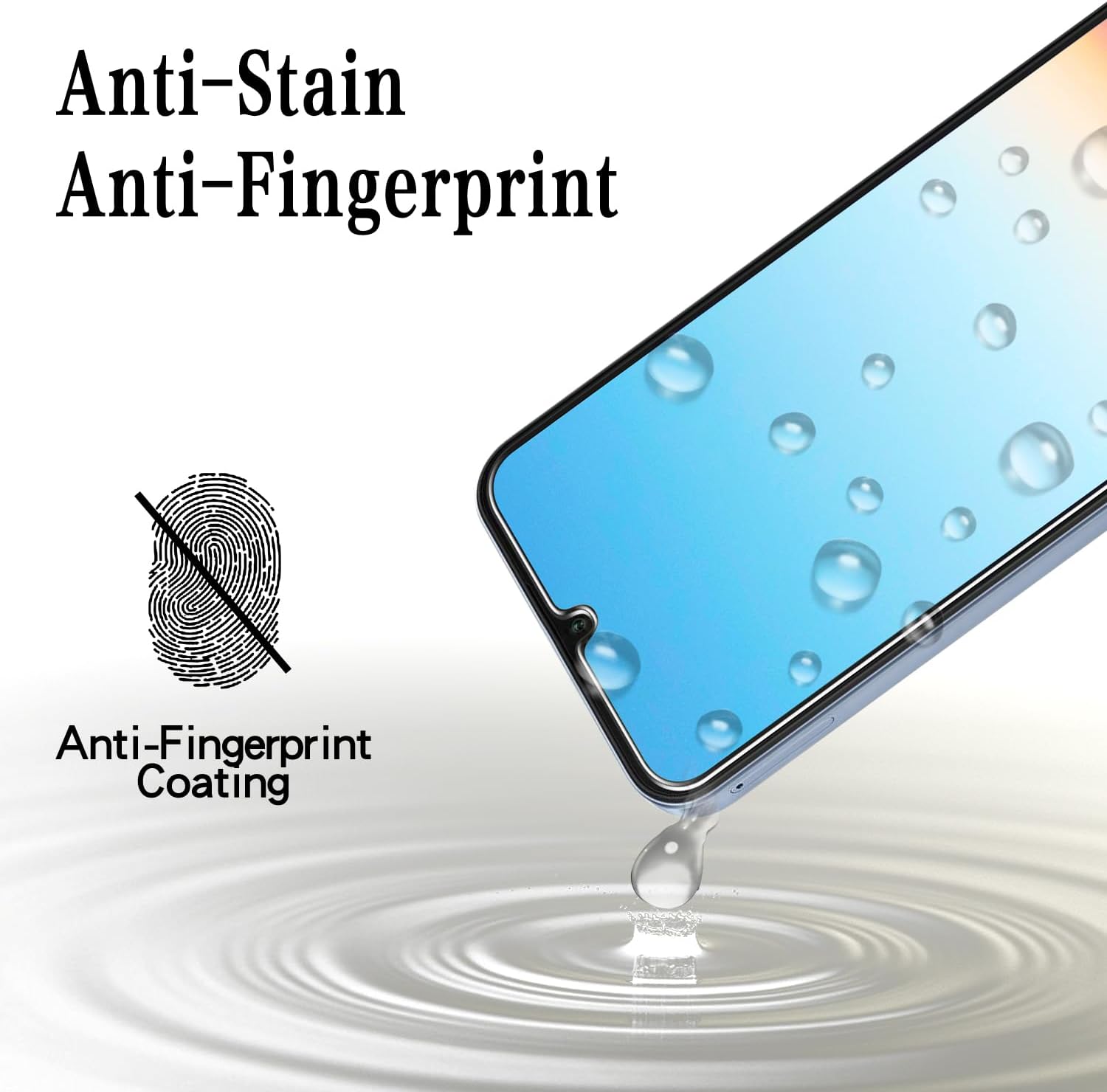 MAYtobe [2-Pack Screen Protector Designed for Samsung Galaxy A17 5G / A16 5G Tempered Glass, Bubble Free, Anti Scratch, Easy to Install thumbnail