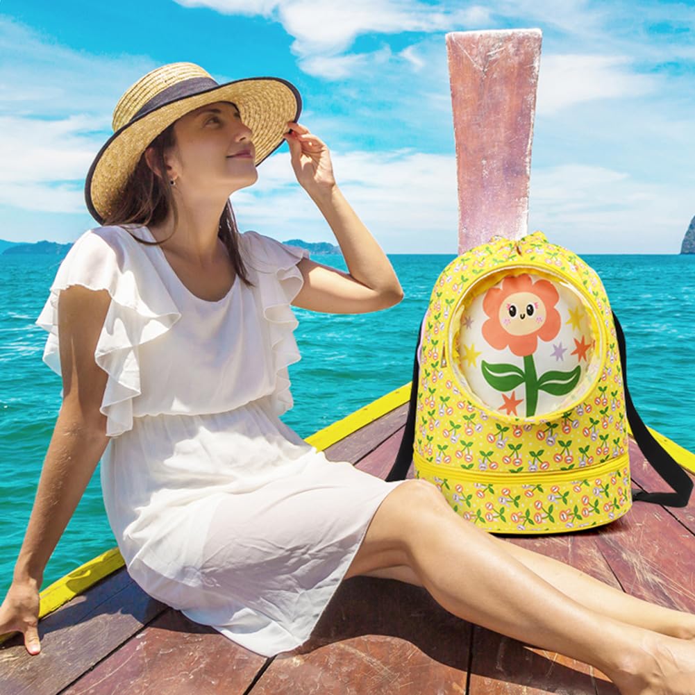 Bolsa de Natación Niño con Separación Seco-Húmedo, Compartimento para Zapatos