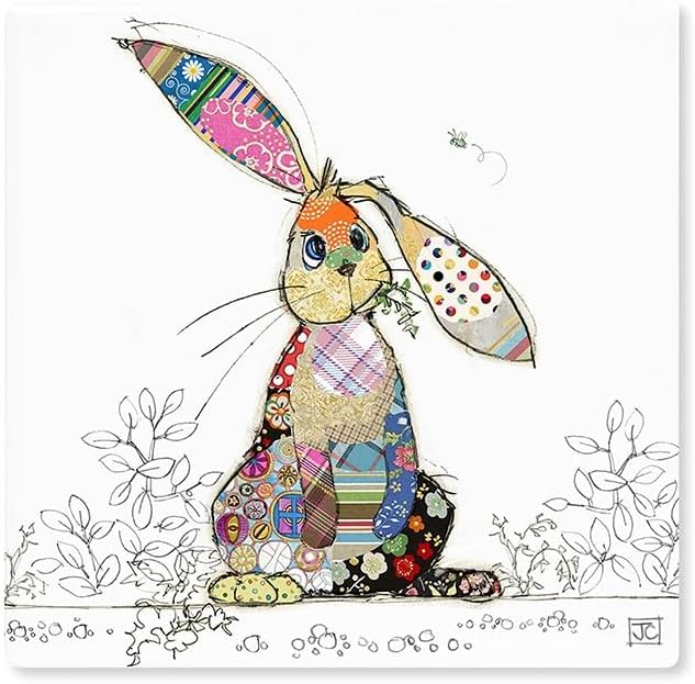 Lesser & Pavey Bug Art Design Drink Coaster Eco Cork Tea Coffee Hot Drinks Quirky Design Binky Bunny