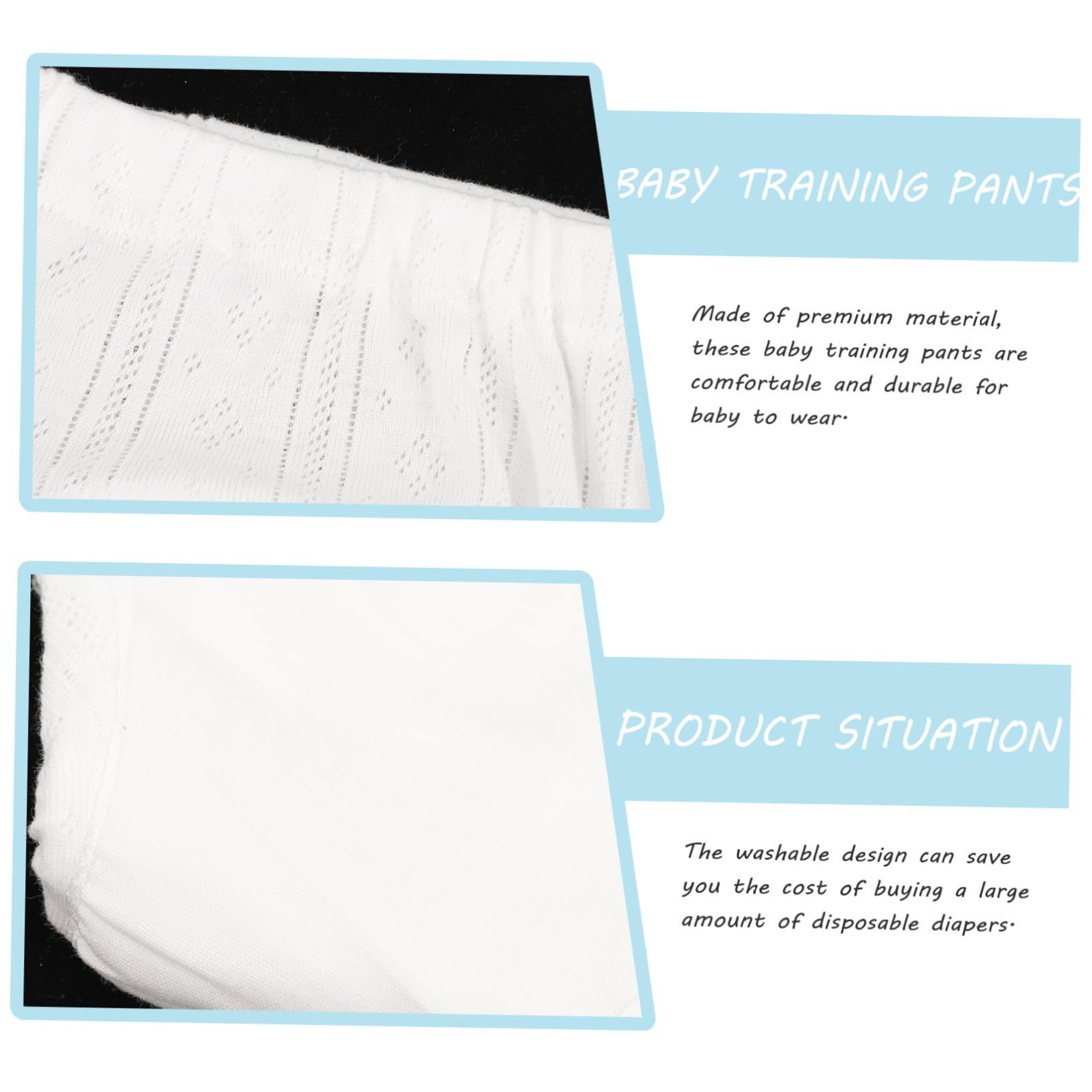 NOLITOY Pantalones de Entrenamiento para Bebés Pañal para Ñiño Algodón Transpirable Talla M (9-11 Kg) Ropa Interior Aprendizaje para Ir al Baño Uso Diario 5 Piezas