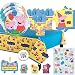 Another Dream Peppa Pig Birthday Party Pack for 16 with Plates, Napkins, Cups, Tablecover, Candles, 6 Balloons, and Exclusive Birthday Pin