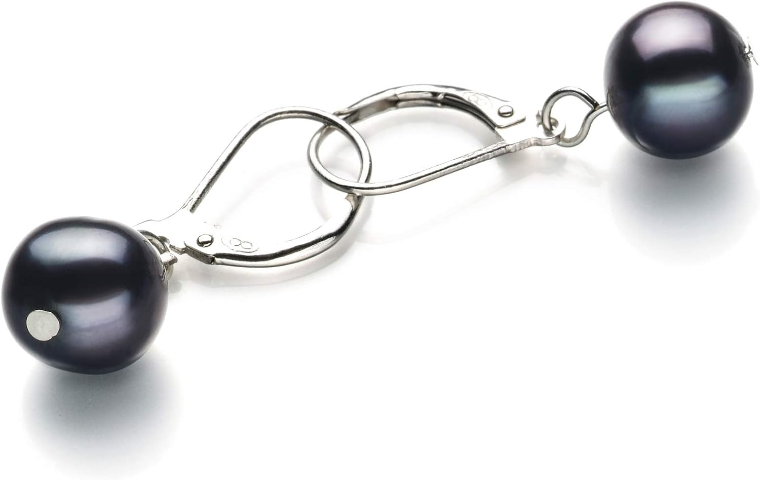 Kaitlyn Black 8-9mm A Quality Freshwater 925 Sterling Silver Cultured Pearl Set For Women