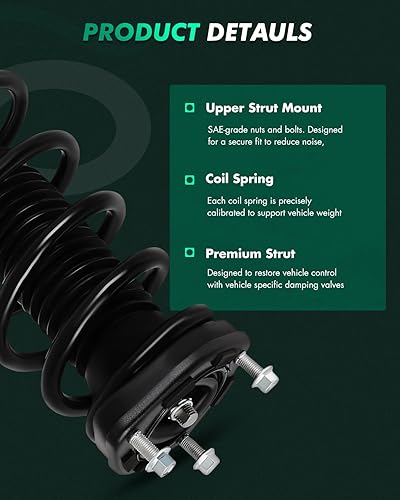 Miniatura 3 de SCITOO Juego de 2 amortiguadores traseros completos para Toyota Highlander 2008-2013 para Toyota Highlander 2013-2015 para Toyota Venza 172485 172486