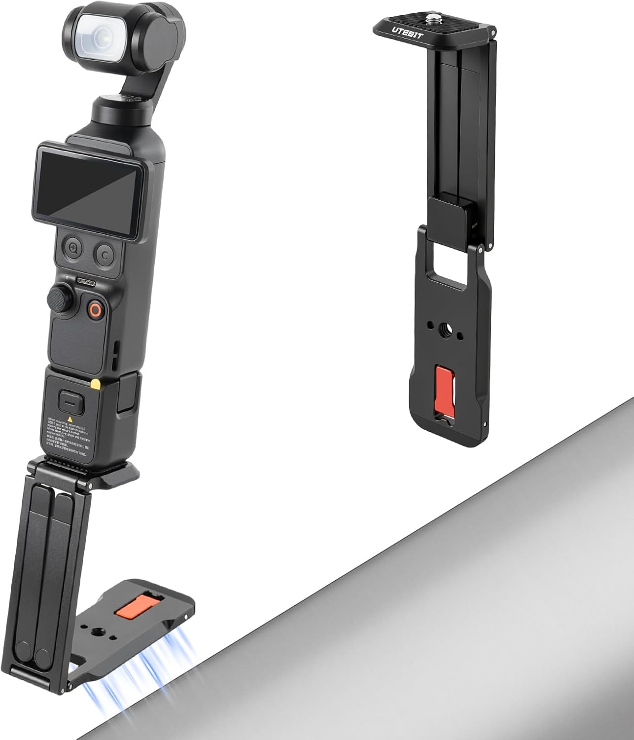 UTEBIT Strong Magnetic Camera Tripod for DJI Osmo Pocket 4/3, Black