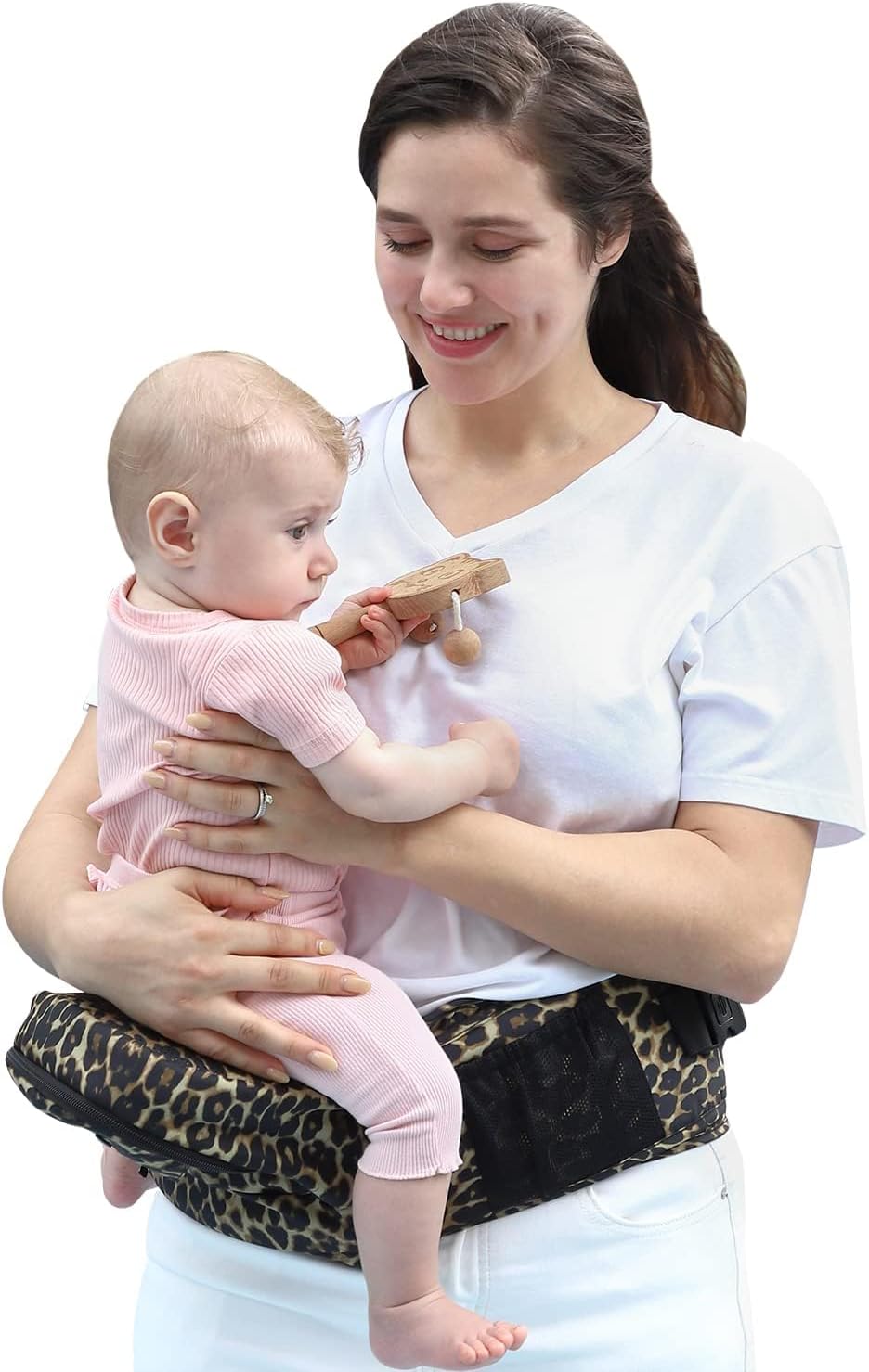 MOMIDEAL Baby Hip Seat Carrier-Leopard for Newborns Toddlers