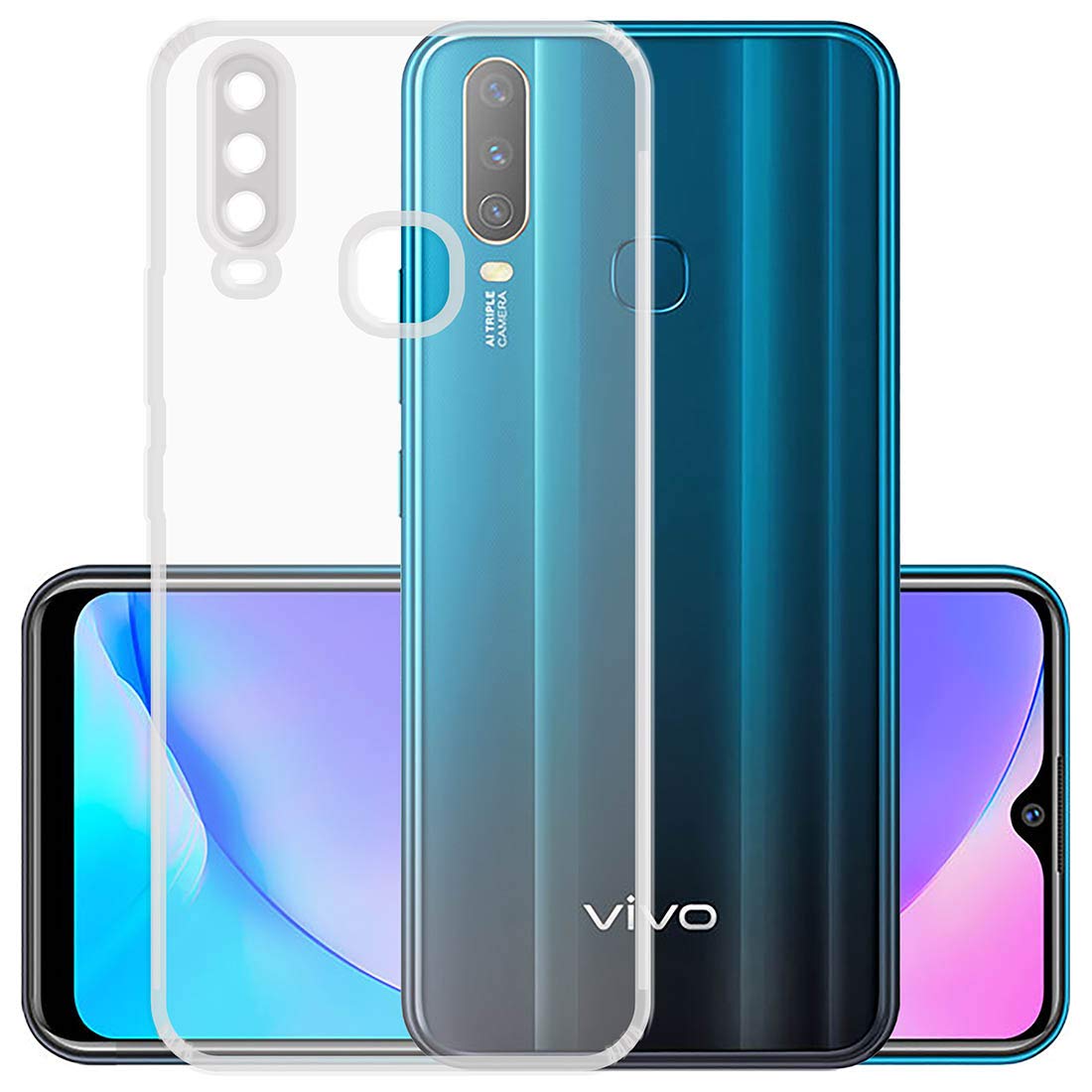 Amazon Brand - Solimo Anti Dust Plug Mobile Cover (Soft & Flexible Back case), for Vivo Y15 (Transparent) (B083P9J5P9) Amazon Price History, Amazon Price Tracker