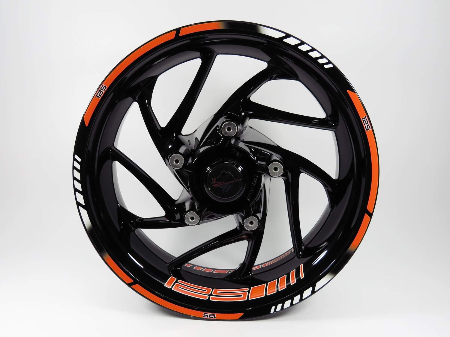 BIKE-label Rim Sticker Set Orange Compatible with KTM 125 Duke X710036VA