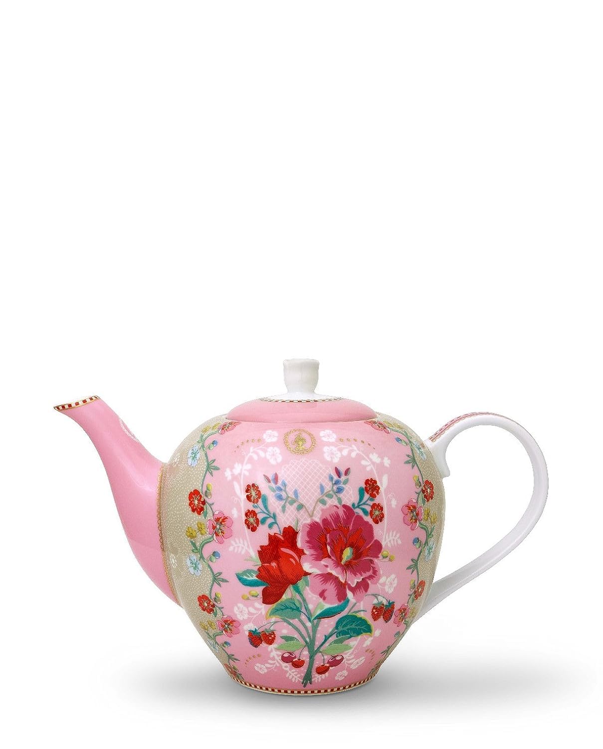 PIP Studio Rose Flower Tea Pot, Large, Pink