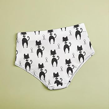 Amazon.co.jp: [MXN] ショーツ レディース ネコ柄 猫柄 アニマル柄 深