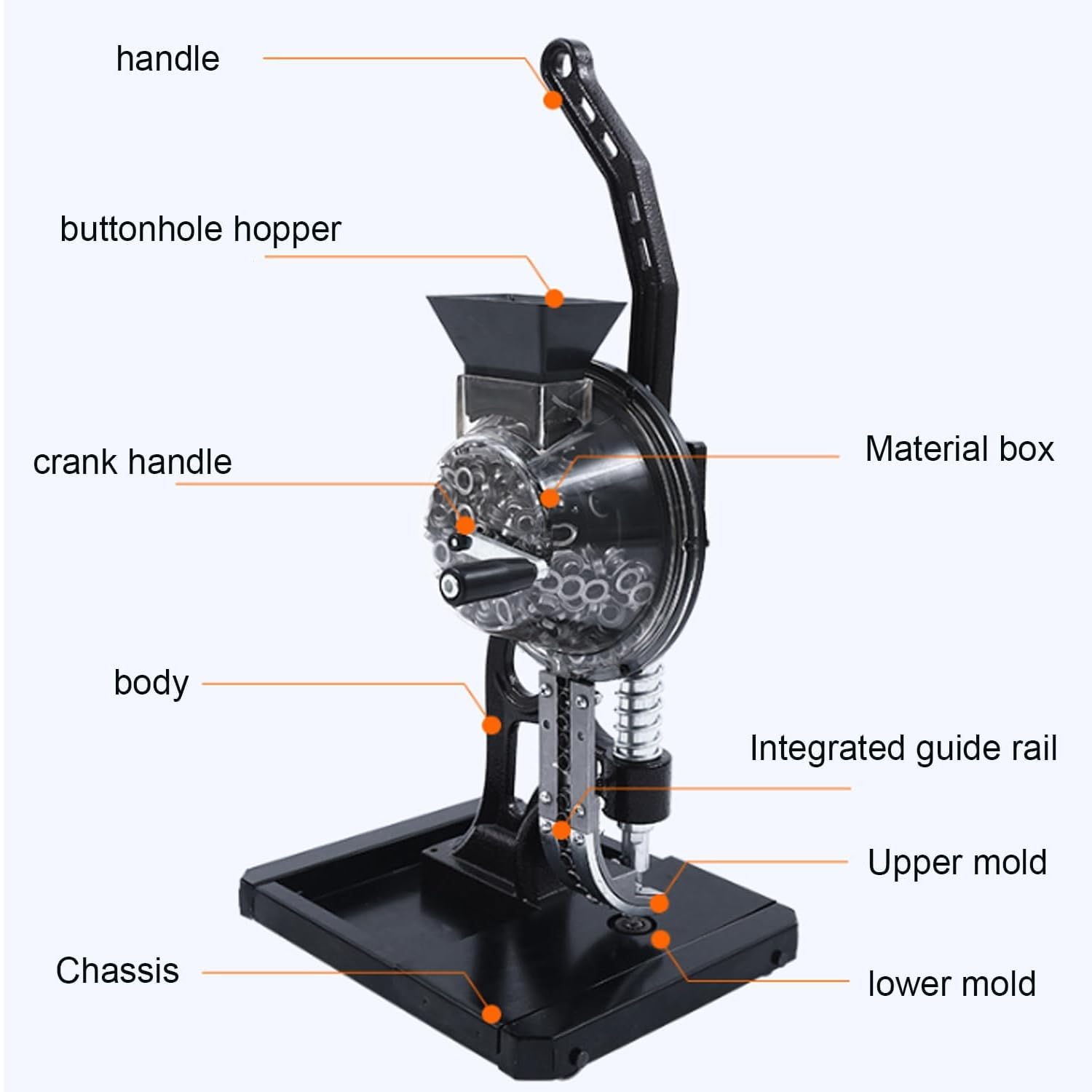 Máquina perforadora manual de ojales, kit de herramientas para carteles y carteles, prensa automática de ojales, fabricante de hebillas de pancartas