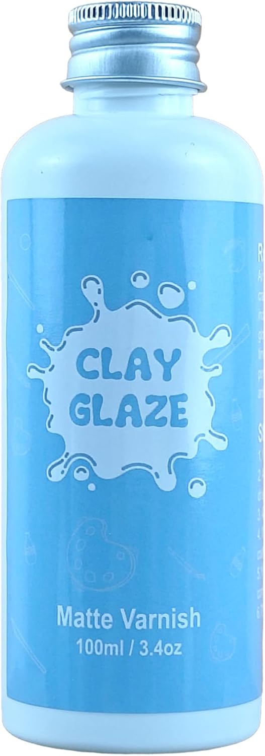 100ml Air Dry Clay Varnish，Air Dry Clay Sealant for Airdry Clay，Air Dry Clay Glaze Can Not Only