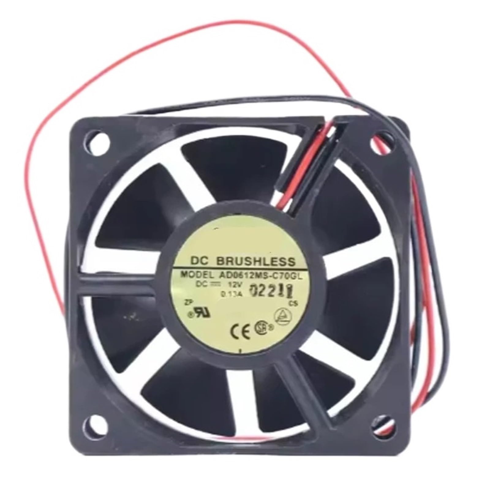 YMUGUEGH AD0612MS-C70GL 6020 60x60x20mm 6cm 12V DC 0.13A 10.8CFM 4000RPM cooling fan
