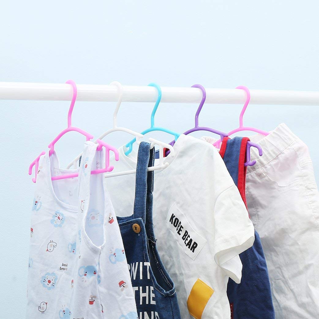 Grucce per bambini grucce resistenti per bambini e neonati Set di 40 pezzi 27CM + 10 pezzi Organizzatore