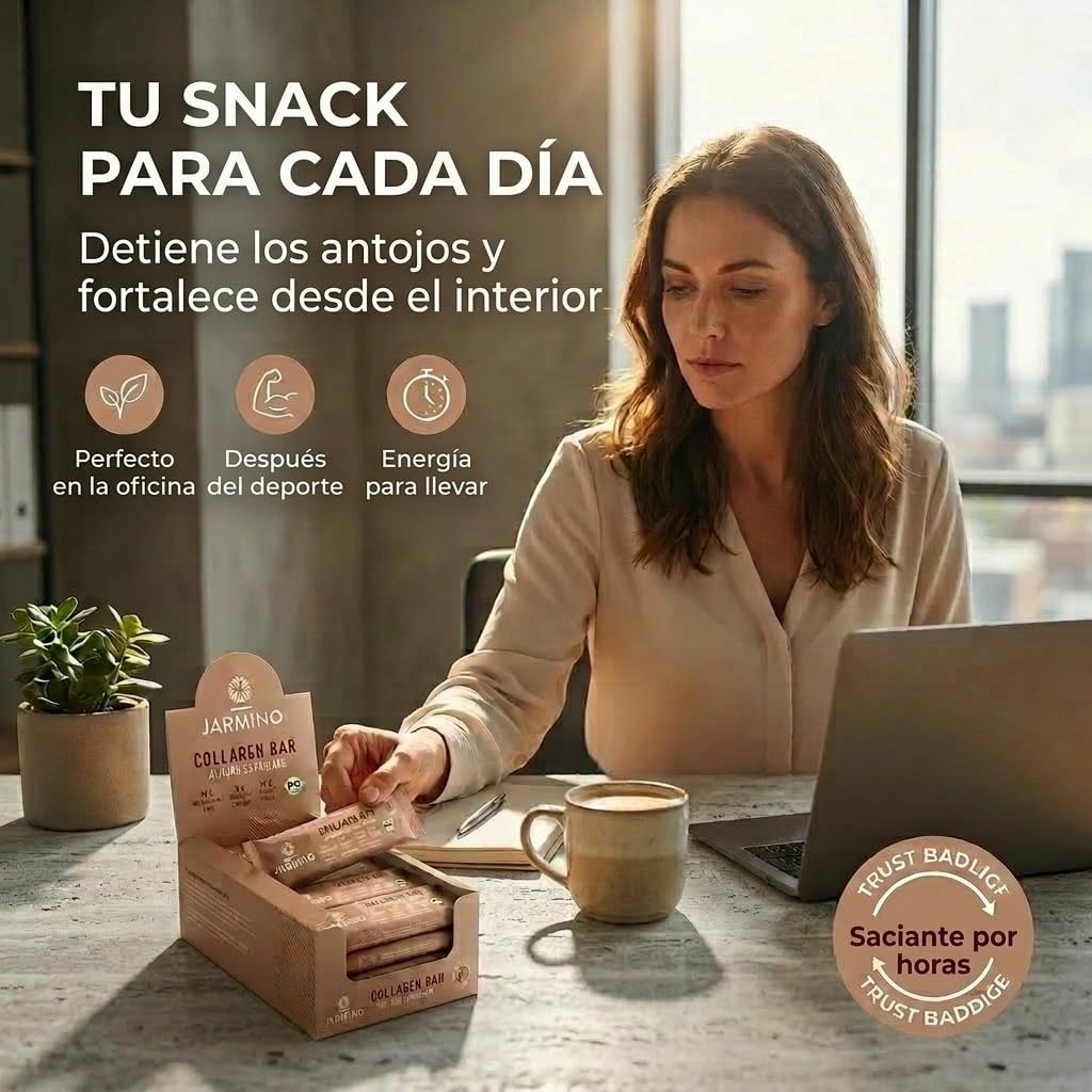 Barrita Colágeno | Barrita Alta en Proteínas Chocolate Almendra 12x55g - Barrita Alta en Proteínas Baja en Azúcar + Sin Aceite de Palma (Chocolate Almendra)