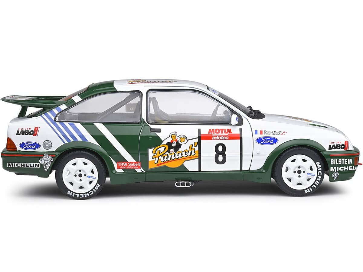 Solido 421181260 FORD SIERRA COSWORTH Nessuno Auto in miniatura da collezione, bianco/verde, 1/18ème