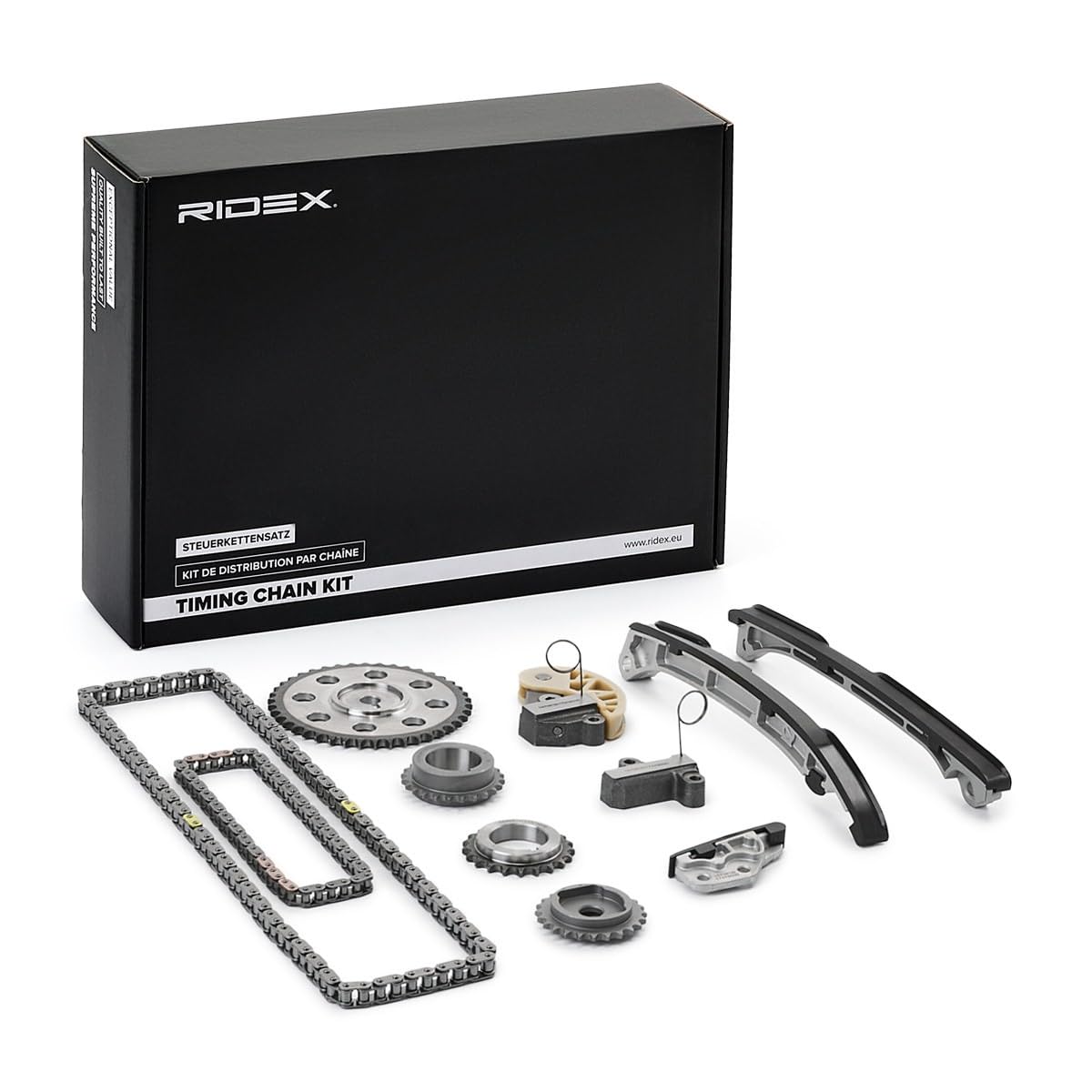 RIDEX 1389T2743 Kit de cadena de distribución sin juntas con ruedas dentadas Compatible con MAZDA 6 Familiar GJ, GL