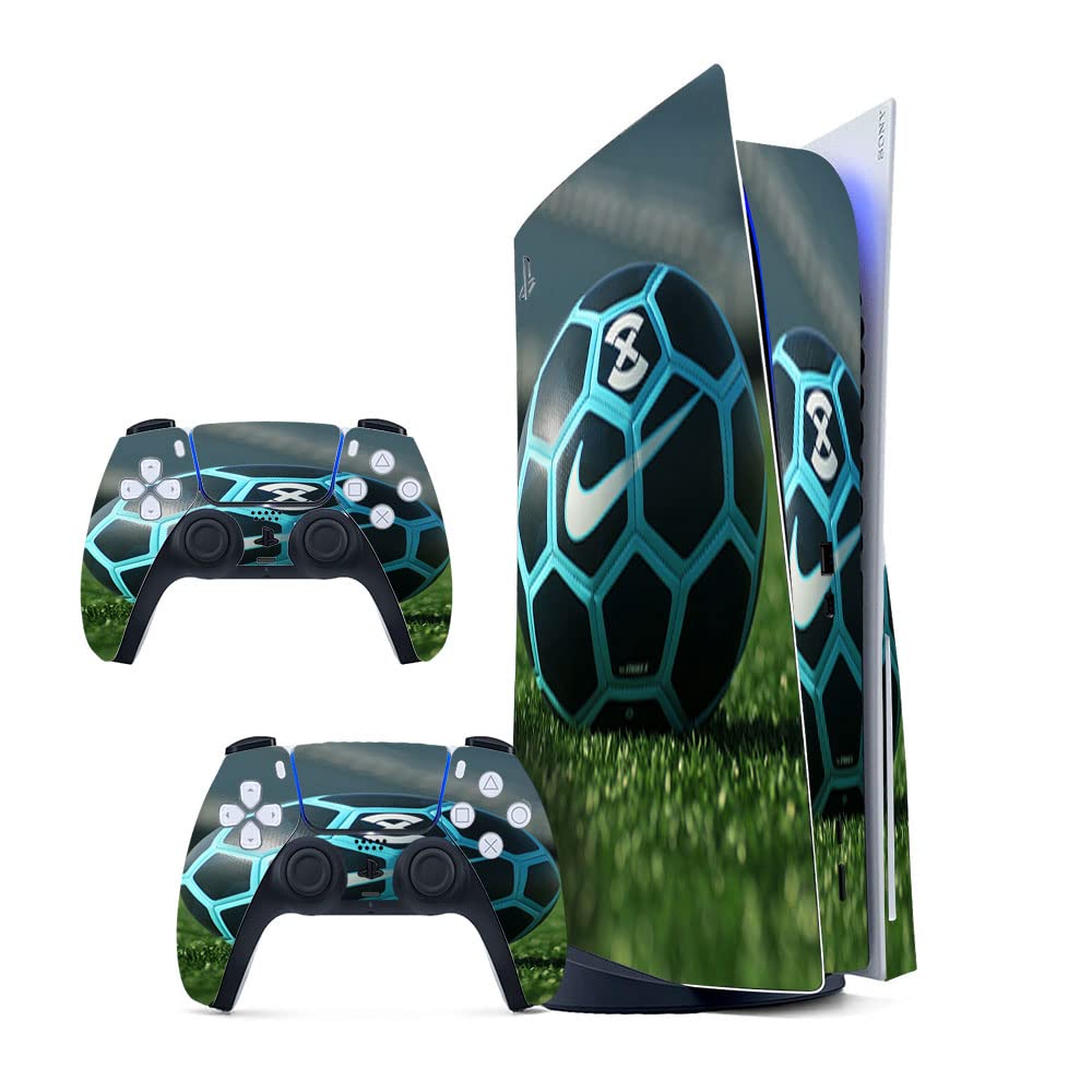 GADGETS WRAP Printed Vinyl Skin Sticker Decal for Sony PS5 PlayStation 5 Disc Edition Console & 2 Controller (Skin Only, Console & Controller not Included.) - Football Blue (2) (B0BW3PXMW5) Amazon Price History, Amazon Price Tracker