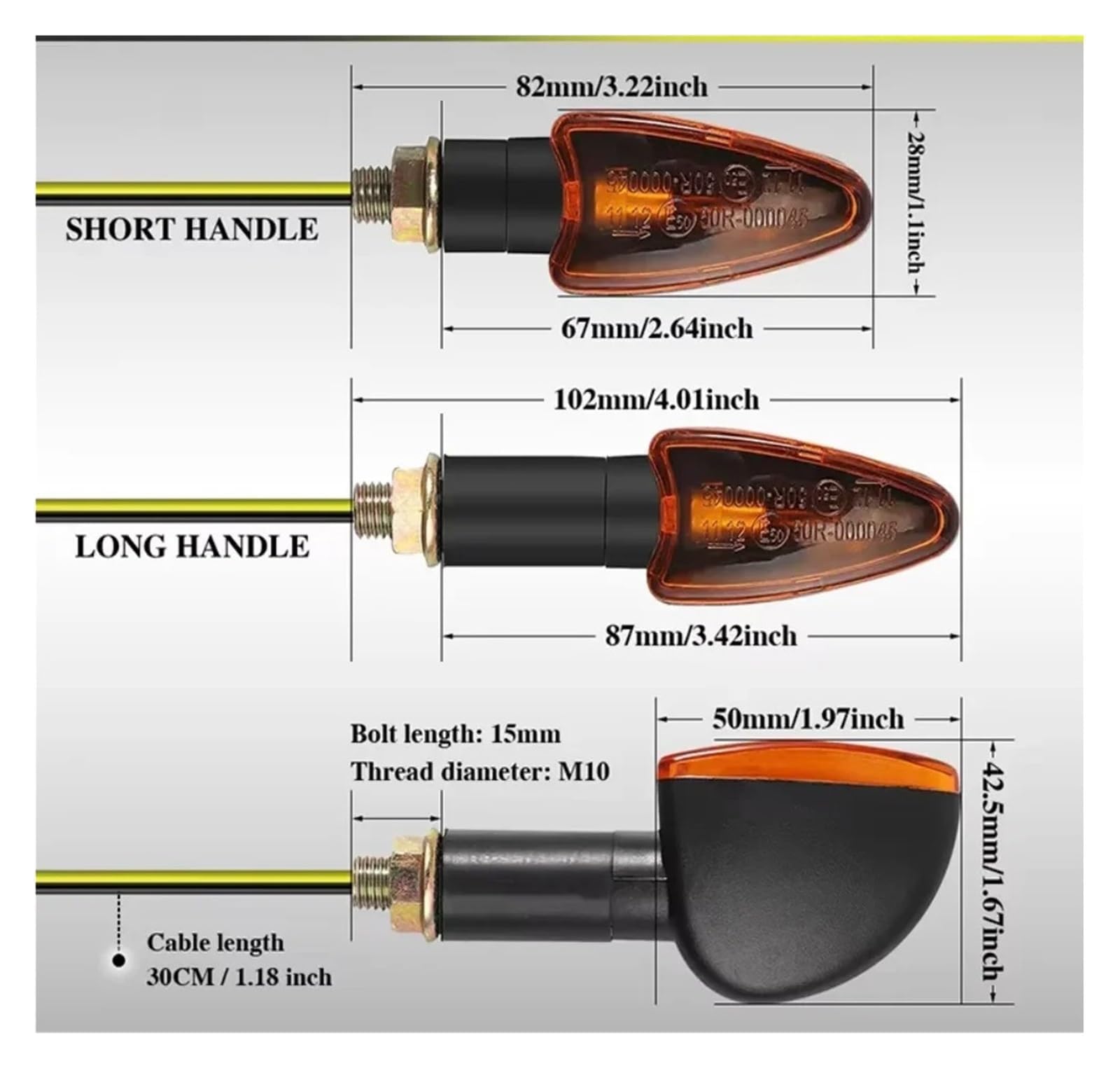 Fanale posteriore per moto Per GSXR 600 750 1000 GSF1250 DL1000 GSF650 Luce per moto Per Lampada lampeggiante Per Scooter Indicatori di svolta per moto