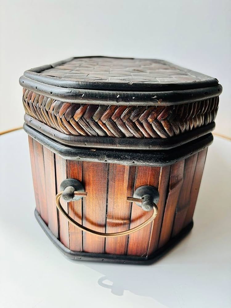 アンティーク雑貨 バンブー ボックス 小物入れ 木箱 アンティーク雑貨 バンブー ボックス 小物入れ 木箱