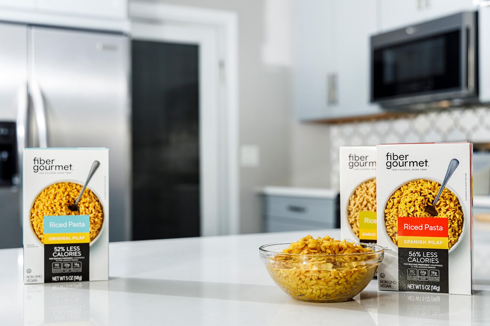 Amazon.com: Fiber Gourmet Rice Pilaf Pasta - Low Calorie, High