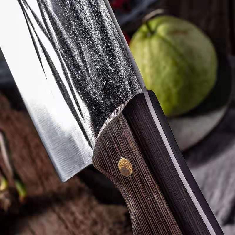 Meat Cleaver,Cleaver Knife Forged Cleaver Knife Butcher Knife Cleaver Fish Meat Knives Serbian Chef Slicing Cutter Knife Kitchen Cooking Knife (Color : Small blade), LAMAJIGA5844