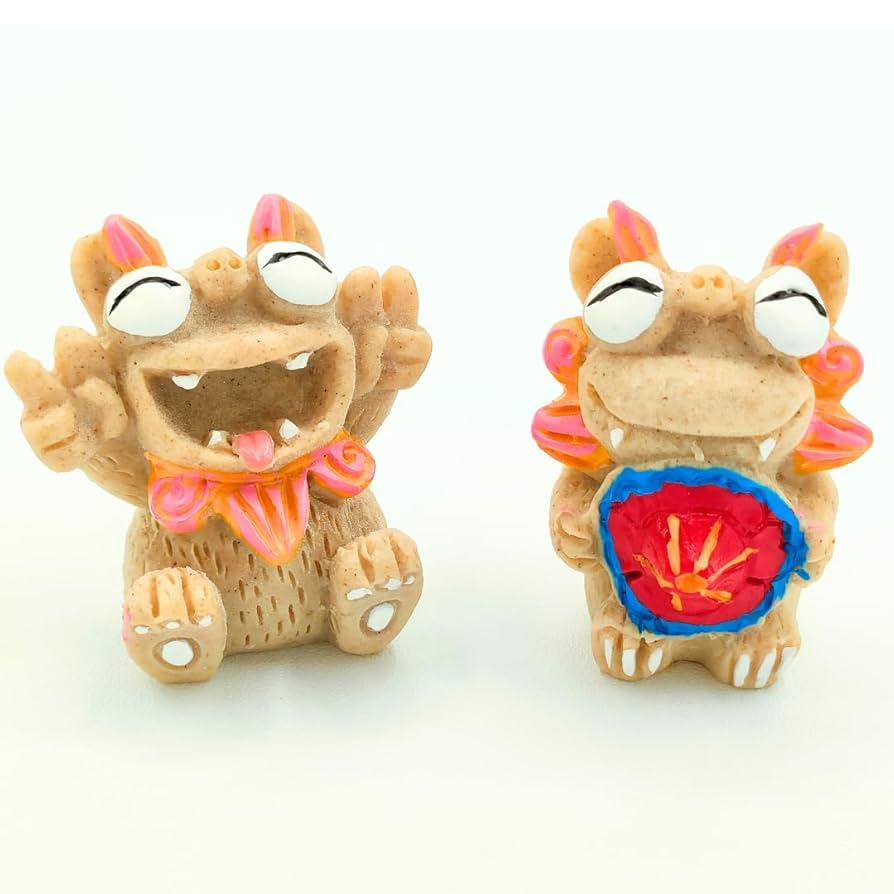 Amazon.co.jp: シーサー ペア 三線 花笠 沖縄 置物 獅子 笑顔