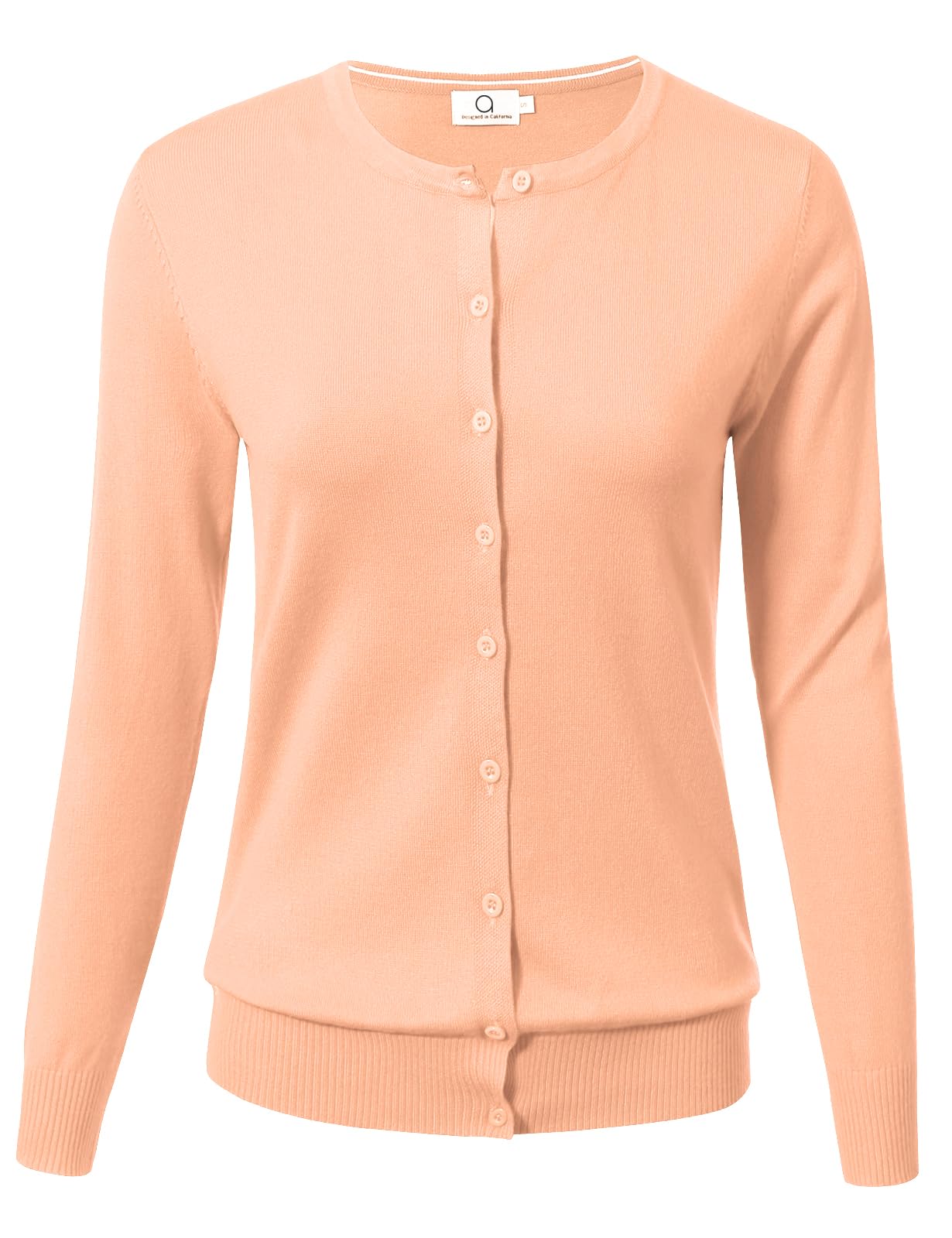 Allsense Women's Long-Sleeve Crewneck Cardigan