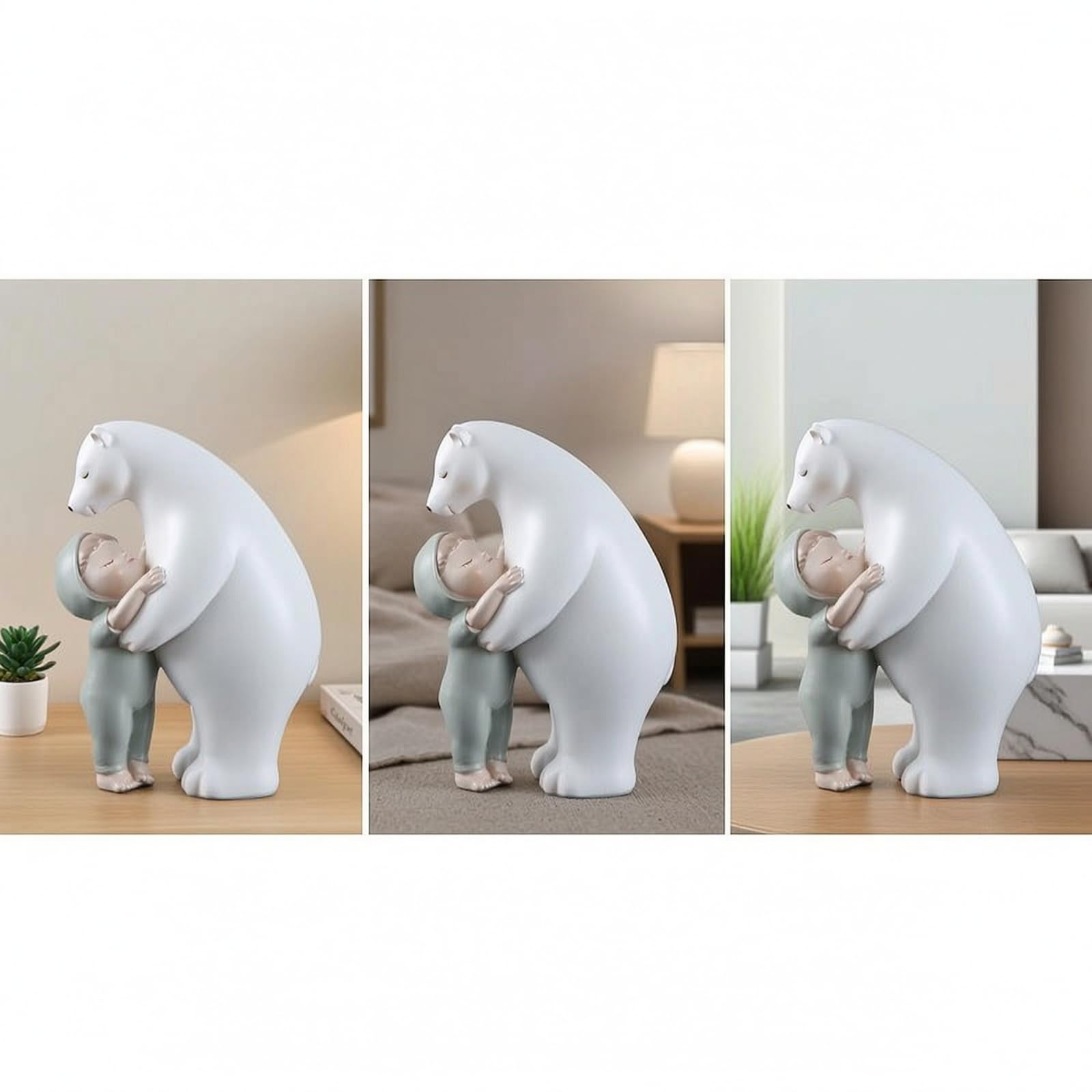 Figura Oso Ártico corativo Figura Resina Nórdico Oso Resina para Dormitorio