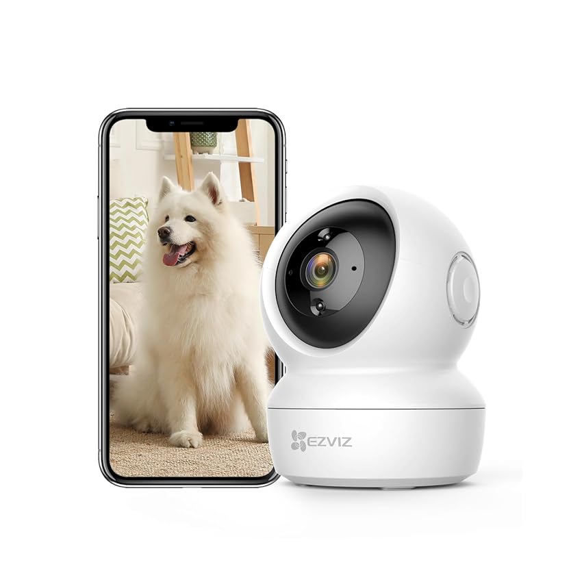 Immagine del prodotto EZVIZ C6N Telecamera Wi-Fi Interno 1080p Videocamera Sorveglianza Interno Pan/Tilt/Zoom Compatibile con Alexa, Rotazione a 360°, Visione Notturna, Tracciamento del Movimento e Audio Bi-direzionale
