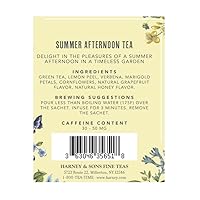 Vista 2 de Harney & Sons Mezcla de Tarde de Verano Colonial Williamsburg Té Verde con Sabores Florales y Frutales