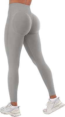 YEOREO Seamless Workout Leggings for Women Butt Lifting Hidden Scrunch Leggings High Waisted Gym Yoga Lilliean Impact Pants