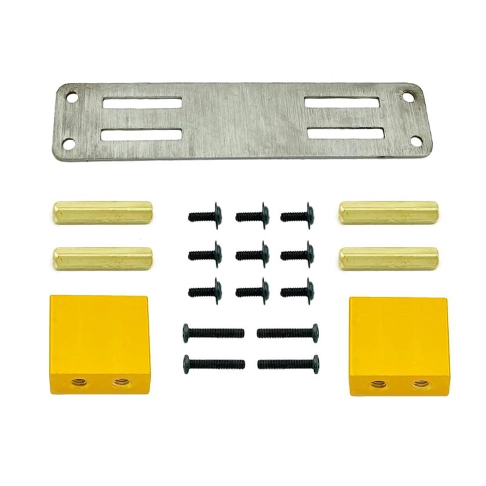 Kit Support Fixe Servo en Métal Jaune Anodisé pour WPL C24 B36 - 2