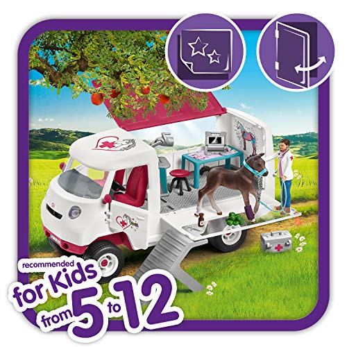 Schleich Horse Club Mobile Veterinarian Clinic Playset for Kids Ages 5-12 with Vet & Horse Toys, 28.96 x 16.51 x 23.11… – Bild 5