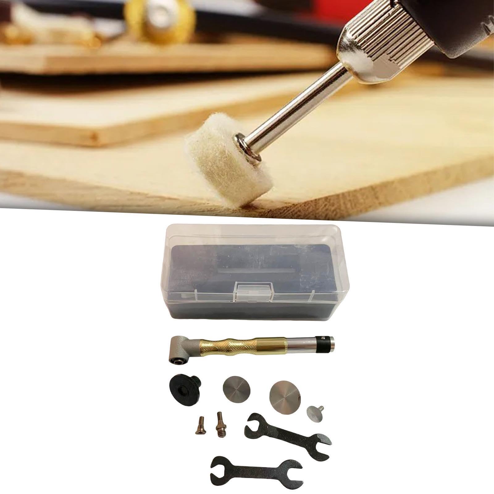Máquina pulidora rotativa de lápiz con codo de 90 grados, pieza manual alto rendimiento, pulido, rectificado y grabado. Kit lápiz con codo 90 grados.