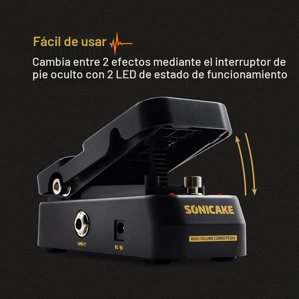 SONICAKE VolWah Volumen activo pedal de expresión y Wah