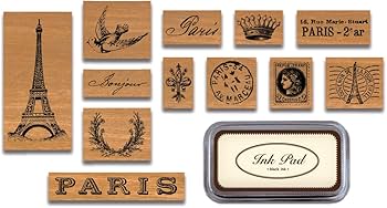 Amazon.co.jp: カバリーニ CAVALLINI&CO. ラバースタンプセット PARIS