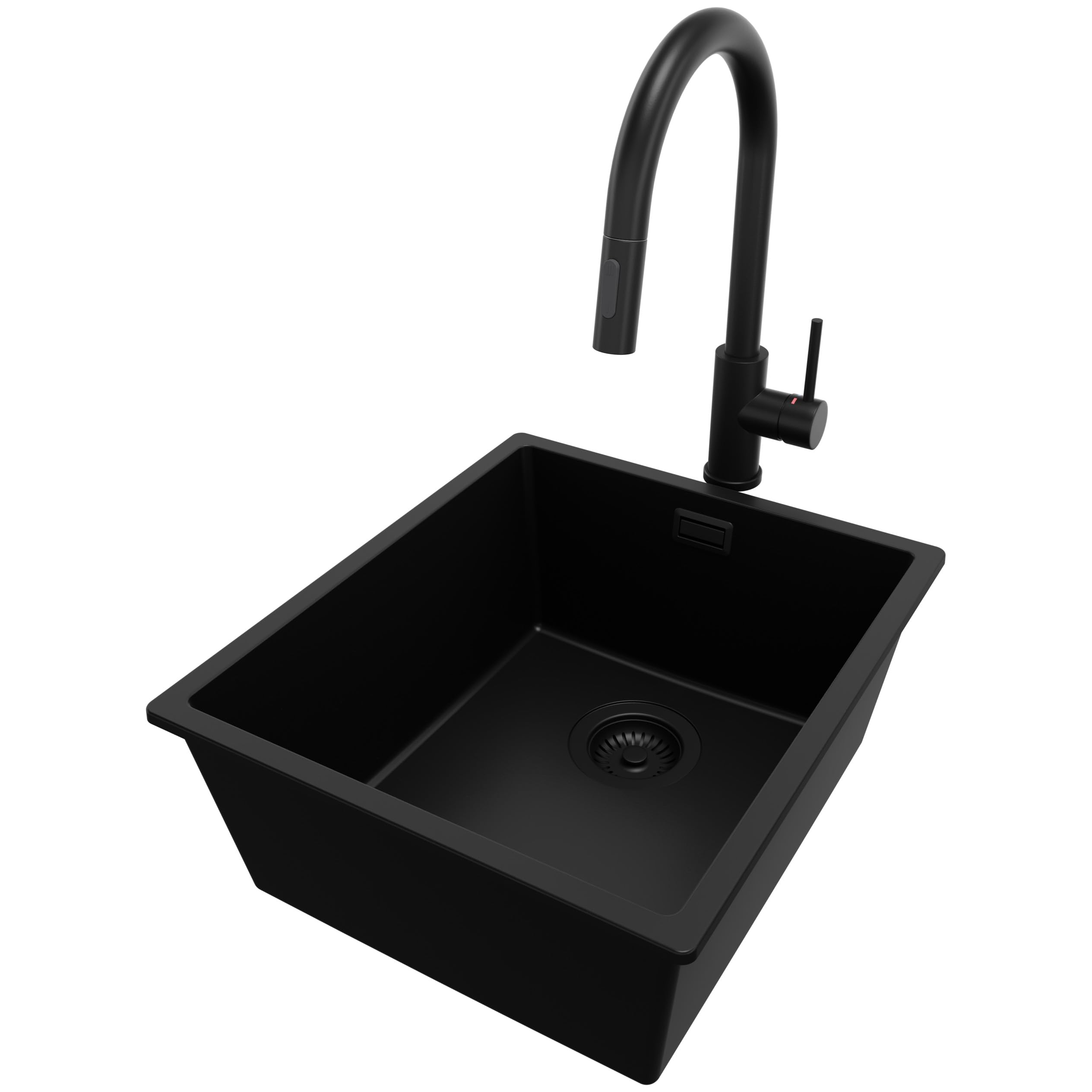 PRIMAGRAN Lavandino da Cucina al Mobile 45cm + Rubinetto, 41x47cm