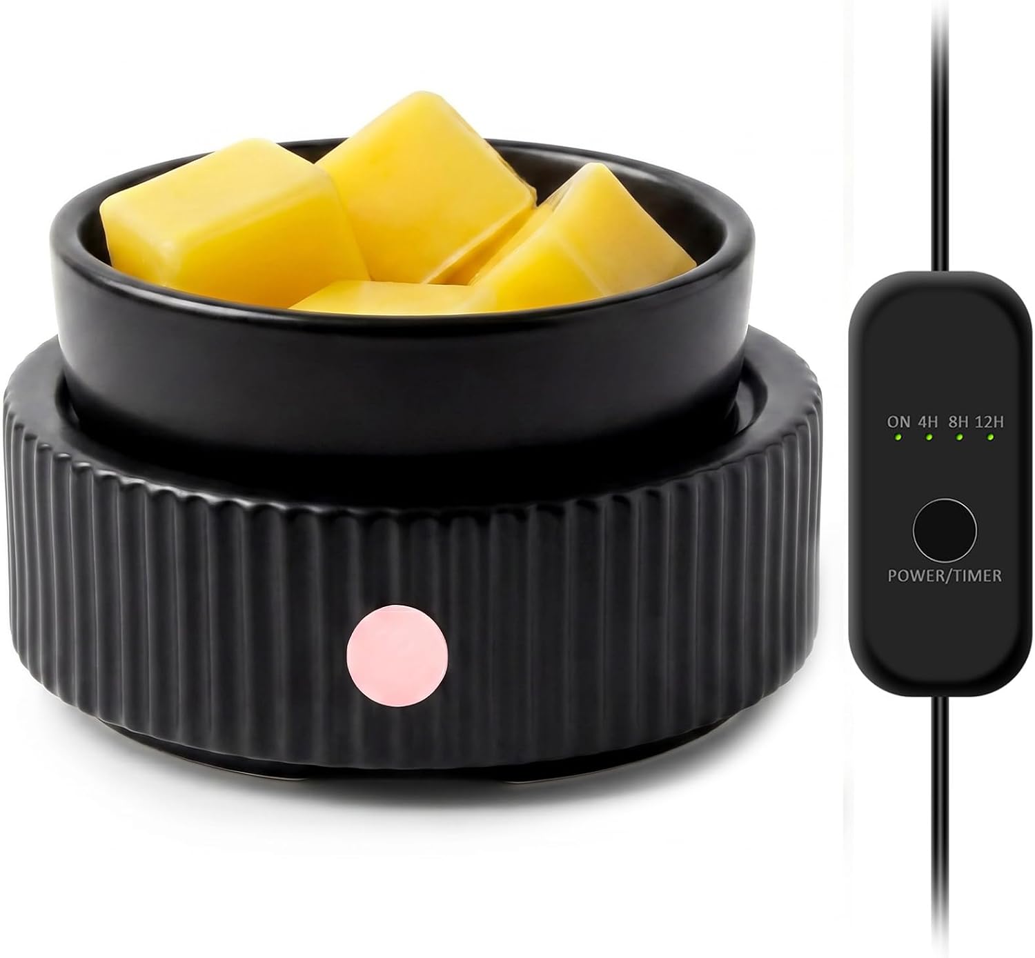 Wax Melt Warmer with 4 Timer & PTC Heating- Ceramic Fragrance 3-in-1 Oil Burner Electric Candle Wax Melter for Home Office Bedroom Fragrance, Home Décor Choice