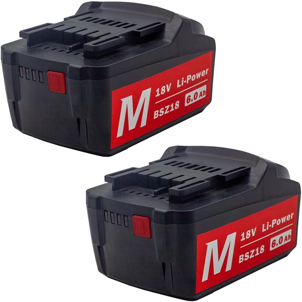 Lithium Ion Replacement Battery for Metabo HPT 18V～36V / 3.0Ah,MTB18B,BS18LT,SB18LT,SSW18L Metabo 18V Cordless Power Tools（3000mAh） 2 Pack